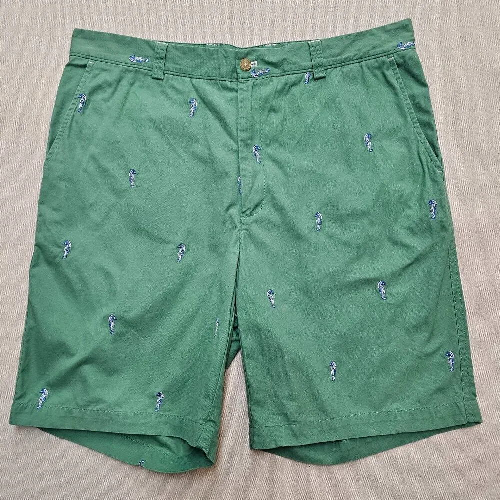 J. McLaughlin Seahorse Embroidered Shorts 36